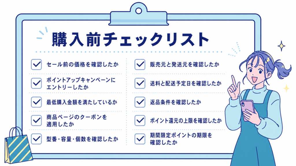 SALE LAB 購入前チェックリスト